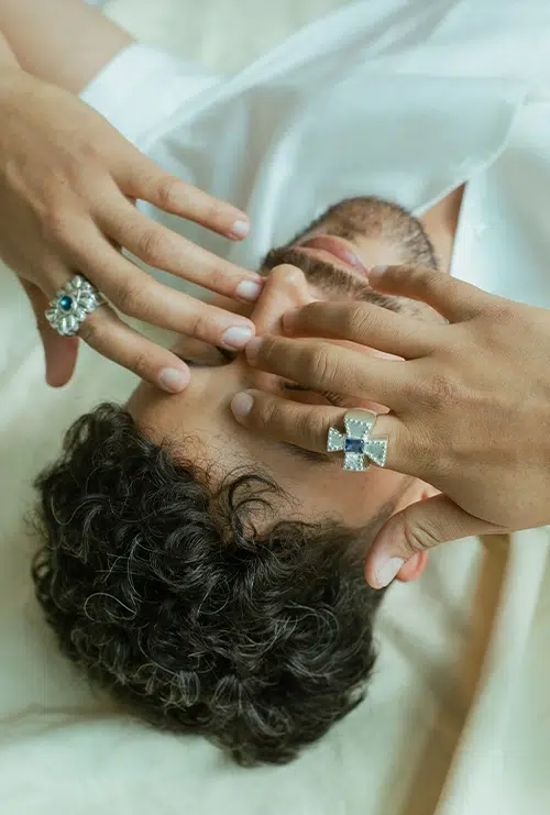 Anillo Zafiro plata