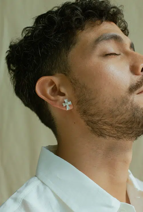 Pendientes Reina de Corazones plata